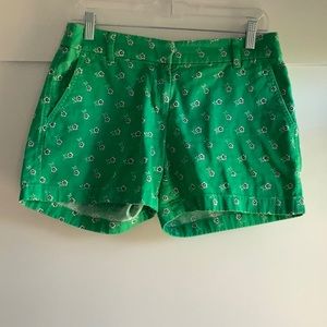 J.CREW FACTORY | light green floral shorts size 4 style BG343